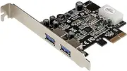 StarTech.com 2-Port PCI Express (PCIe) SuperSpeed USB 3.0 Card Adapter with UASP (PEXUSB3S25)