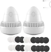 Morrat Foot Grinder, Morrat Electric Foot Grinder, With 10 Replace Grinding Head & Usb Rechargeable, Portable Electric Foot Callus Remover, Two-Speed Adjustment (2pcs)