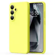 ZUSLAB Case for Samsung Galaxy S25 Case Nano Silicone Shockproof Gel Rubber Bumper Protective Cover for Samsung (2025) - Yellow