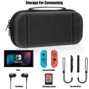 Carrying EVA Hard Shell Protective Case For Nintendo Switch & OLED - Black/Gray