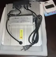IP65 LED Grow Light 100W with dimmer, Hygrometer and Remote,and accessories.