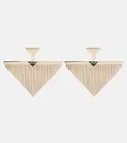 [Prada] Prada Triangle embellished earrings One Size gold
