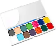 Kids Watercolor Paint, Assorted Watercolor Palette, 12/14 / 18 Compact Painting Accessories, Portable School Necessity, Coloring Paint Set for Children, PP Material