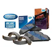 Bendix Front ULT4WD Brake Pads + Rear Shoes for Toyota Hilux GUN126 2.8L 130kW