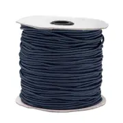 328ft(100m) 0.1"(2.5mm) Elastic String Cord Jewelry Stretchy Cord Navy Blue