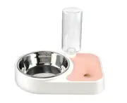 P66 Dual-use Bowl Cat Automatic Water Feeder Dog Drinking Basin Pet Supplies