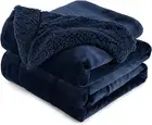 Sherpa Fleece Throw Blanket, Double-Sided Super Soft Reversible Bed and Couch Bl