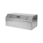 Rhino 1110 x 600 x 475mm Aluminium Checkerplate Tool Box