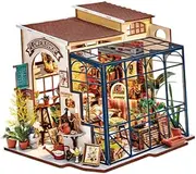 Folpus Dollhouse DIY Miniature Kits Mini Handmade House Model Woodcrafts Toys Miniature Building Block Set for Adults Boys Girls