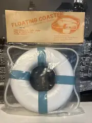 Floating Miniature Life Preserver Pool Drink Coaster Wall Decoration Vtg 70s NEW