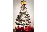 Retro Mario 8bit star tree topper | Christmas ornament retro tree topper