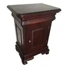 Mahogany Wood Vanessa Bedside Table With Cupboard Antique Reproduction Design