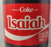 Share A Coke With Isaiah 2025 Personalized Gift Coca Cola Bottle