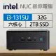 Intel系列【mini羚羊】i3-1315U六核 迷你電腦《RNUC13ANHI30001》