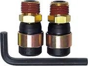 Road King Truck Parts RK-15HS12-2 Rubber Air Line Quick Repair Swivel Kit for Truck and Trailers, 1/2" NPT Fittings