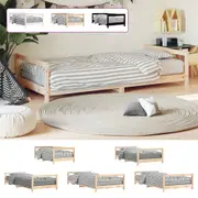 Kids Bed Frame Black 90x190 cm Solid Wood Pine Multi Colours/Sizes vidaXL