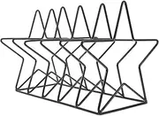 UTHCLO Magazine Holder Craft Storage Rack Stylish Point File Organizer for Home Office CD Storage Book Support Desktop Display Stable Design