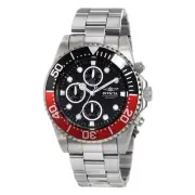 Invicta Men's Pro Diver Watch Stainless Steel Black Dial Chronograph Quartz 1770