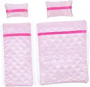 Dollhouse Pillowcase 17cm Doll Bunk Bed Sheet and Pillow Boys and Girls' Playset Bedding Dollhouse Accessory Soft Cotton