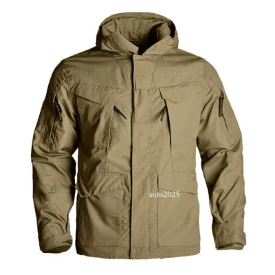 M65 Jacket Combat Men Hunting Windbreaker Military Flight Coat Hooded Jacket