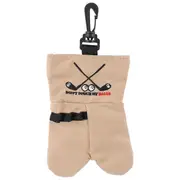 Golf Ball Storage Bag Holder This Funny Golf Gift is Sure to Make a Laugh Store Your Golf Accessories Stocking,Brown