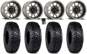 Method 409 15" Wheels Grey (4+3) 30" Intersect Tires Sportsman RZR Ranger