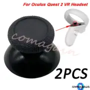 2pcs Replacement For Oculus Quest 2 VR Headset Black Controller Joystick Cap New