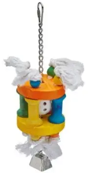 Bird, AE Cage Company Happy Beaks Ball in Solitude Assorted Bird Toy (1 count)