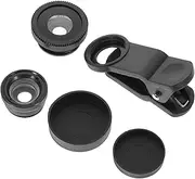 KALLORY 1set Wide Angle Macro Fisheye Lens for Cellphone External Camera Lens Kit Wide Angle Fisheye Easy to Use for Mobile Photography
