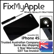 iPhone 4S Black Glass Assembly Battery Back Cover Rear Housing Replacement