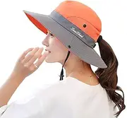 [Dukars] Duakrs Premium Outdoor UPF 50+ Wide Brim Sun Hat Waterproof UV Protection Bucket Mesh Boonie Hat Adjustable Fishing Cap for Men Women and Children