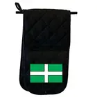 Devon Flag - Novelty Gift Double Mitt Oven Gloves Double Kitchen Chef BBQ Mitts