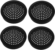 Mikinona 4pcs Black Speaker Grill Mesh Covers for Car Tweeter Subwoofer Protection Easy Installation Compatibility with Automotive Audio Systems