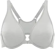 [DELIMIRA] Women's Front Closure Racerback Bras Underwire Plus Size Seamless Plunge Comfortable Bra