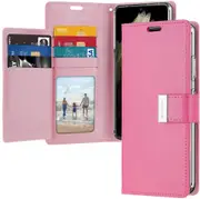 Goospery Samsung Galaxy S25+ Plus Wallet Case Cover Extra Card Slot S936 [Magenta]