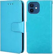 [SHOYAO] Phone Cover Wallet Folio Case for Oppo A96 5G, Premium PU Leather Slim Fit Cover for A96 5G, Horizontal Viewing Stand, Precision Cut-Outs, Light Blue