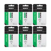 REACH Waxed Dental Floss Mint Plaque Remover for Teeth Shred Resistant Floss ...
