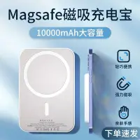 在飛比找Yahoo!奇摩拍賣優惠-新品 磁吸無線移動電源適用815pro蘋果三星磁吸式背夾式移