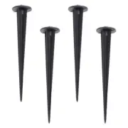 4 Pcs Floor Insert Accessories Ground Spikes for Lights Aluminum Landscape