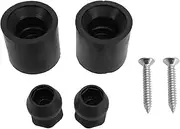 2 Set Trailer Door Holder Kit Deformation Proof Protective Rubber Bumpers, Includes 2 Plastic Rods, 2 Rubber Sockets, and 2 Screws, Suitable for Rv and Trailer