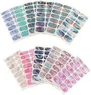 Unique Nail Decals 12 Sheets Creative Nail Art Stickers for Women's Ball Parties