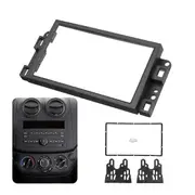 2din Car Radio Fascia Cd Dvd Audio Dashboard Panel Frame For Captiva / / Gentra / Aveo Black