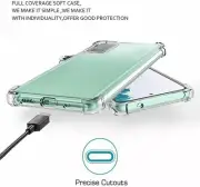 For Samsung Galaxy S20 FE 5G Shockproof Bumper Silicone Gel Clear TPU Case Cover
