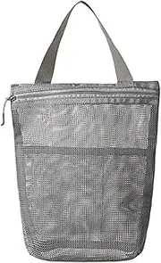 [Moreeulsi] Mesh Shower Tote,Travel Organizer Bath Bag with Pockets | Multifunctional Shower Accessories, Large Capacity Toiletry Organizer for Bathroom, Dorm, Gym