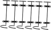 6pcs Wine Rack Metal Wine Bottle Holder Rack Wine Storage Holder Red Wine Display Holder Wine Holder Wall Mounted Wine Display Stand Red Wine Holder Wine Cabinet Hanging Iron