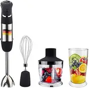 4 in 1 Multifunction Immersion Hand Blender, Powerful 850W 6-Speed Hand Blender, with 500ml Food Processor, 600ml Beaker and Blender, for Kitchen