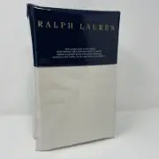 Ralph Lauren Twin Extra Deep Fitted Sheet RL 464 Solid Percale Cream