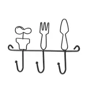 2Pcs Nordic INS simple wrought iron key hook rack Creative Doorway Wall Wall Coat Hook Ornaments