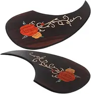 ERINGOGO 2pcs Guitar Pickguard Acoustic Guitar Protector Acoustic Guitar Protective Plate Pickguard Decor Impact Protection Plate for Guitar Pickguards for Guitar Folk Guitar Parts Rosewood