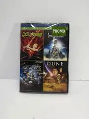 4 Features Flash Gordon Last Starfighter Battlestar Galactica Dune (2012 DVD)